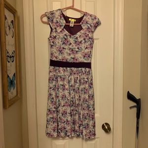 Yellow star, Modcloth, S, floral dress, NWOT